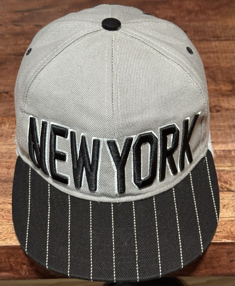 New York City 1664 Baseball Hat/Cap Snapback Ad New NYC 1664 Gray/ Black